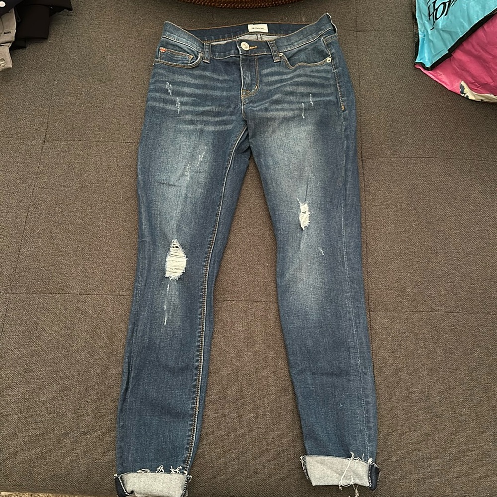 Hudson ripped cropped jeans size 26